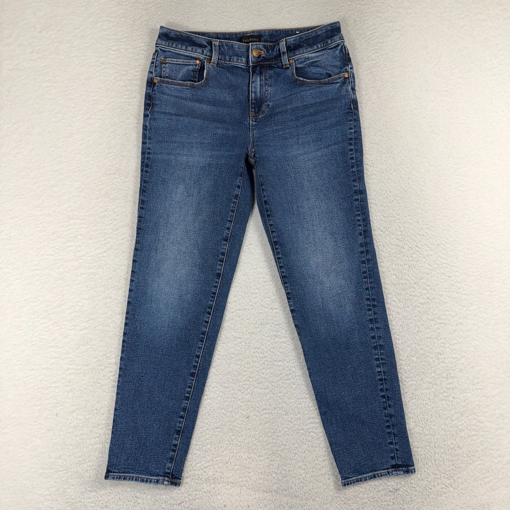 Talbots Jeans Womens 4 (30x26.5) Blue Everyday Relaxed High Rise Denim Stretch
